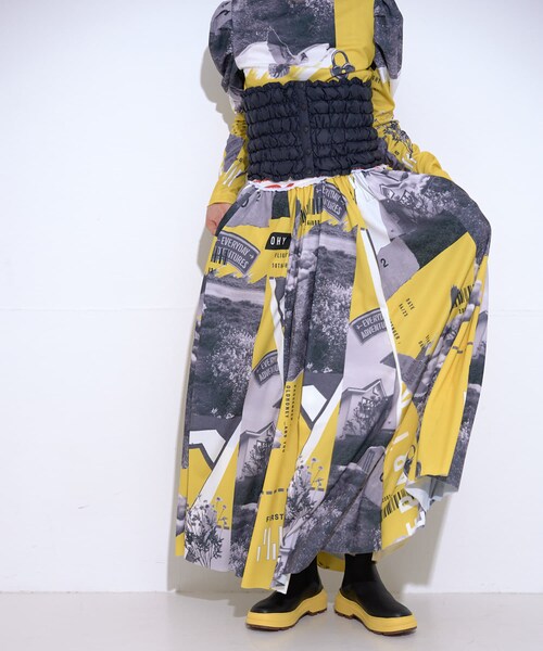 THE GOODLAND MARKET（ザグッドランドマーケット）の「old honey　61℃skirt（スカート・レディース・white/yellow・one）」の17枚目の写真