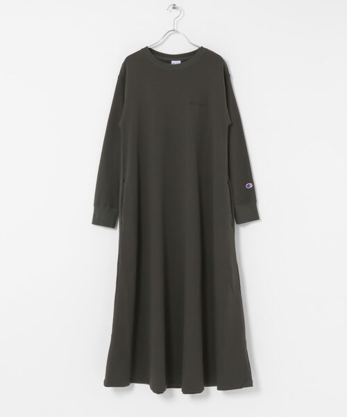 URBAN RESEARCH Sonny Label（アーバンリサーチサニーレーベル）の「『別注』Champion×Sonny Label　裏毛スウェットテントワンピース（ワンピース・レディース・オフブラック/ブラック/グレー・S/FREE）」の12枚目の写真