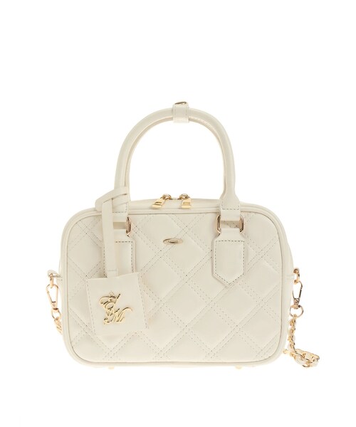 EATME（イートミー）の「キルティングミニBAG（ハンドバッグ・レディース・アイボリー/ブラック/ブルー・F）」の3枚目の写真