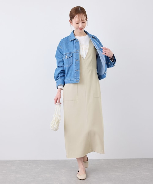 ROPE' PICNIC(ロペピクニック)の「デザインポケットジャンパースカート(ジャンパースカート・レディース・ブラック/ライトグレー/ベージュ・36/38)」の17枚目の写真