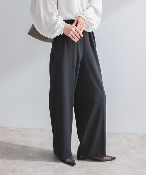 URBAN RESEARCH ROSSO（アーバンリサーチロッソ）の「ストレッチツイルタックストレートパンツ（その他パンツ・レディース・L.BEIGE/BLACK・36/38）」の11枚目の写真