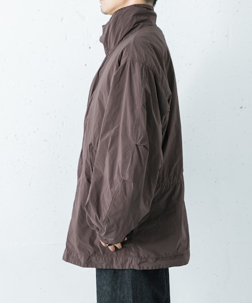 URBAN RESEARCH（アーバンリサーチ）の「ATON　AIR WEATHER SHORT MODS（モッズコート・メンズ・BLACK/BROWN・4/6）」の9枚目の写真