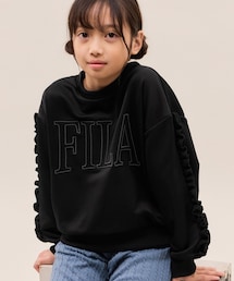 ROPE' PICNIC（ロペピクニック）の「【KIDS/キッズ】【FILA/フィラ別注】袖フリル裏毛プルオーバー（スウェット・キッズ）」