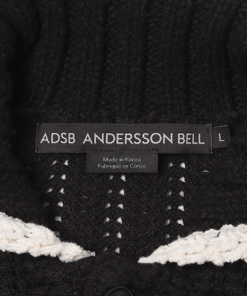 URBAN RESEARCH（アーバンリサーチ）の「Andersson Bell　UNI NEW F/CLR CARDIGAN（カーディガン/ボレロ・メンズ・ECRU/BLACK・L）」の9枚目の写真