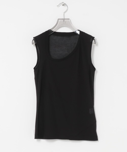 URBAN RESEARCH（アーバンリサーチ）の「SATORU SASAKI　スパイラルカットウィアードネックトップ（タンクトップ・レディース・BLACK/LAVENDER・2）」の3枚目の写真