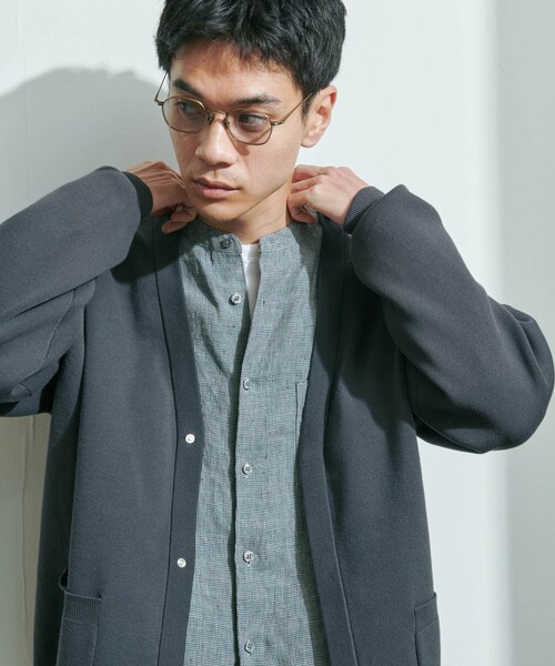URBAN RESEARCH DOORS（アーバンリサーチドアーズ）の「『UR TECH Renew Knit』Vネックカーディガン（カーディガン/ボレロ・メンズ・GRAY/CHARCOAL/LIGHTBROWN・M/L）」の7枚目の写真