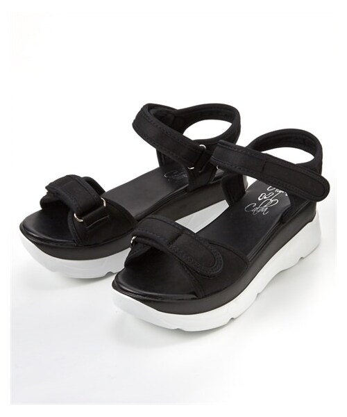 nissen（ニッセン）の「【ゆったり幅広】スニーカーサンダル（低反発中敷）（ワイズ４Ｅ）（サンダル・メンズ・黒/カーキ/ベージュ/ホワイト・M=23.0~23.5cm/4E/L=24.0~24.5cm/4E/LL=25.0~25.5cm/4E/3L=26.0~26.5cm/4E）」の7枚目の写真