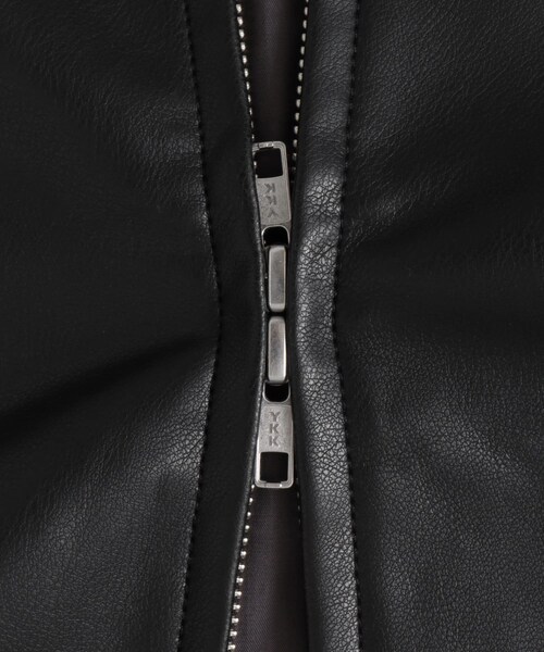 URBAN RESEARCH DOORS（アーバンリサーチドアーズ）の「FL ハリントンジャケット（ライダースジャケット・メンズ・BLACK・M/L）」の18枚目の写真