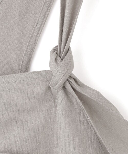 ADAM ET ROPE'（アダムエロペ）の「【Baserange（ベースレンジ）】GREN OVERALLS（サロペット/オーバーオール・レディース・ライトグレー・S）」の6枚目の写真
