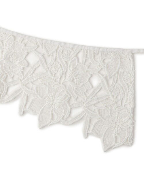 VIS(ビス)の「レース付け衿(バンダナ/スカーフ・レディース・オフホワイト・F)」の13枚目の写真