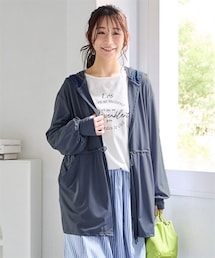 nissen | まるっと顔までUVドロストパーカー＜大きいサイズ有＞(パーカー)