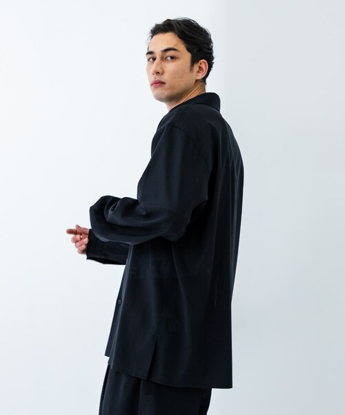 URBAN RESEARCH（アーバンリサーチ）の「『別注』ATON×URBAN RESEARCH　OVERSIZED SHIRTS（シャツ/ブラウス・メンズ・075NAV/IND/004CHA・4/6）」の13枚目の写真