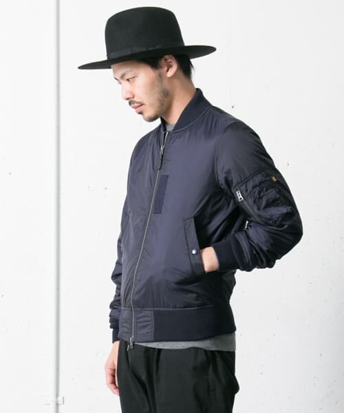 URBAN RESEARCH DOORS（アーバンリサーチドアーズ）の「ALPHA　ALPHA別注 MA-1（ミリタリージャケット・メンズ・NAVY/GREEN・M/L）」の11枚目の写真