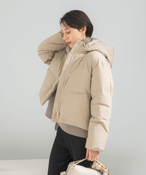 URBAN RESEARCH ROSSO（アーバンリサーチロッソ）の「FRENCH DOWNショートダウンコート（その他アウター・レディース・L/BEIGE/BROWN/BLACK・36/38）」の4枚目の写真