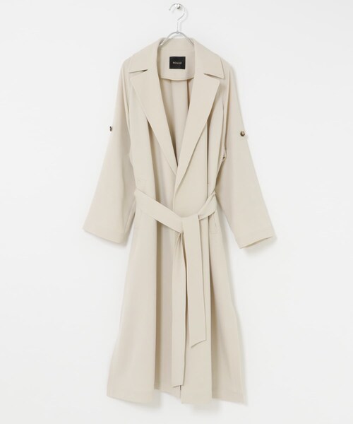 URBAN RESEARCH ROSSO（アーバンリサーチロッソ）の「撥水 ロングガウンコート（ステンカラーコート・レディース・ECRU/BEIGE・36/38）」の12枚目の写真
