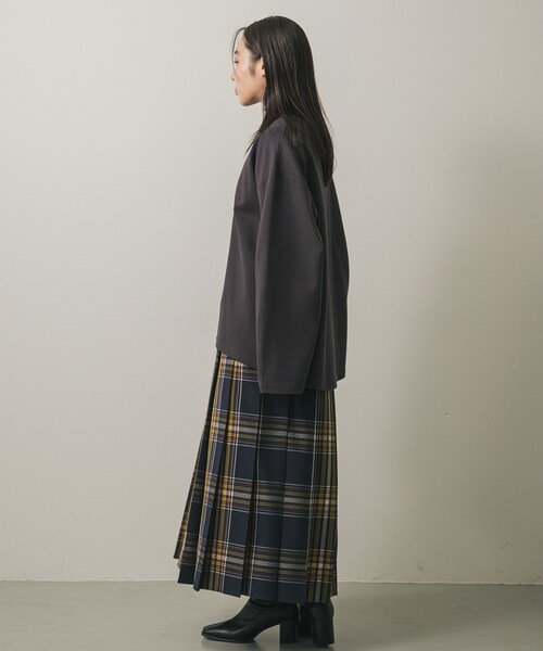 SENSE OF PLACE by URBAN RESEARCH（センスオブプレイスバイアーバンリサーチ）の「スキッパールーズトップ（その他トップス・レディース・IVORY/CAMEL/CHARCOAL・one）」の17枚目の写真
