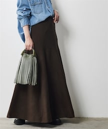 CHIC STYLE | 大きいサイズニットフレアロングスカートシックスタイル(スカート)