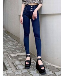 EMODA | 【ELDER】NUDEハイウエストデニム(デニムパンツ)