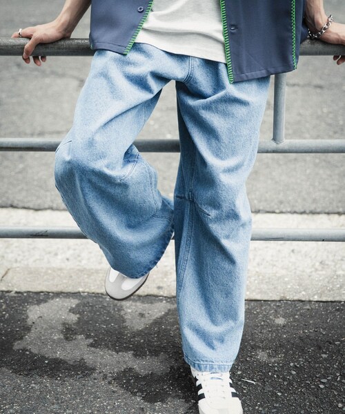 SENSE OF PLACE by URBAN RESEARCH(センスオブプレイスバイアーバンリサーチ)の「カーブデニムパンツ(デニムパンツ・メンズ・BLACK/L.INDIGO・M/L)」の19枚目の写真