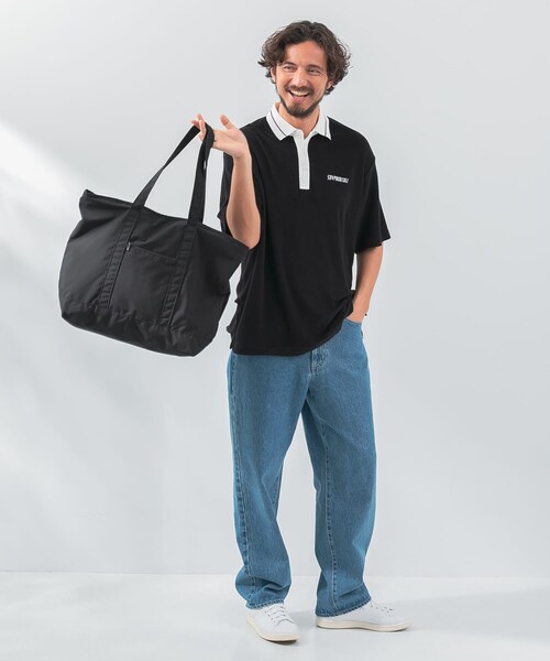 URBAN RESEARCH Sonny Label（アーバンリサーチサニーレーベル）の「OOPS　トートバッグ（トートバッグ・メンズ・Lt.BEIGE/NAVY/BLK・one）」の9枚目の写真
