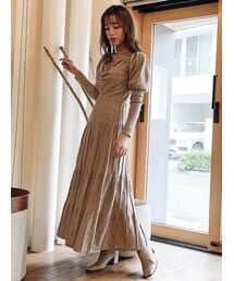 dazzlin | 2WAYツイストデザインニットワンピース(ワンピース)