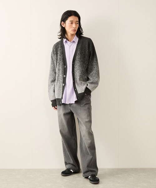 JUNRED（ジュンレッド）の「フェードジャガードカーディガン（カーディガン/ボレロ・メンズ・ブラック/グレー/ブルー/ブルー系/パープル・L/M/S）」の20枚目の写真