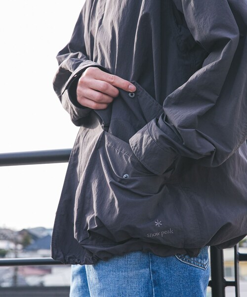 URBAN RESEARCH DOORS(アーバンリサーチドアーズ)の「『別注』Snow Peak Apparel×DOORS NYLON WASHER JACKET(テーラードジャケット・メンズ・GREIGE/CHARCOAL/BLACK・M/L/XL)」の20枚目の写真