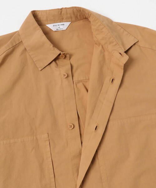 URBAN RESEARCH DOORS（アーバンリサーチドアーズ）の「STILL BY HAND　Garment-dye over shirts（シャツ/ブラウス・メンズ・ECRU/ORANGE/BLUE GREY/INK BLACK・46/48）」の16枚目の写真