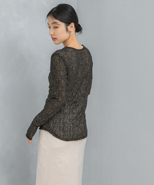 URBAN RESEARCH ROSSO（アーバンリサーチロッソ）の「ラメレースカットソー（Tシャツ/カットソー・レディース・IVORY/BLACK・FREE）」の15枚目の写真