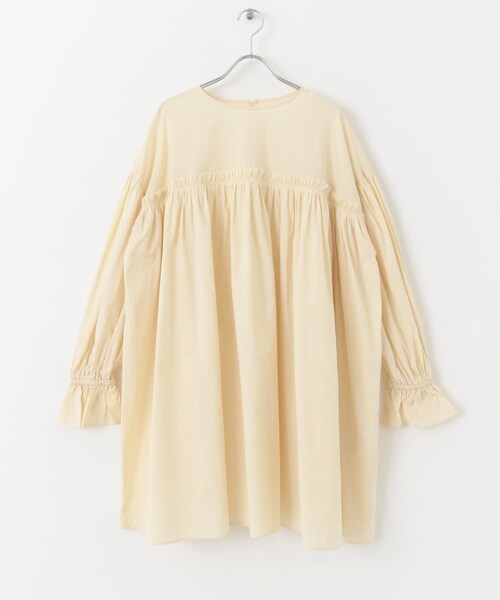 URBAN RESEARCH Sonny Label（アーバンリサーチサニーレーベル）の「コットンギャザーチュニック（チュニック・レディース・クリーム/ブラック/ブルー・FREE）」の16枚目の写真