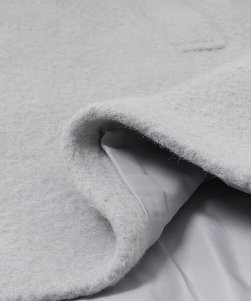 URBAN RESEARCH（アーバンリサーチ）の「AMOMENTO　ALPACA RAGLAN COAT（ステンカラーコート・レディース・SKY BLUE/BLACK/BROWN・0）」の14枚目の写真