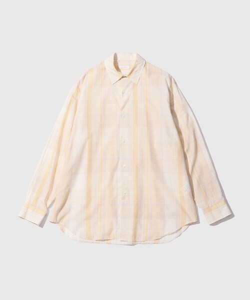 ADAM ET ROPE'(アダムエロペ)の「【KAPTAIN SUNSHINE/キャプテンサンシャイン】Gauze Plaid Plain Shirt(シャツ/ブラウス・メンズ・ホワイト系/グリーン系・2/3/4)」の3枚目の写真