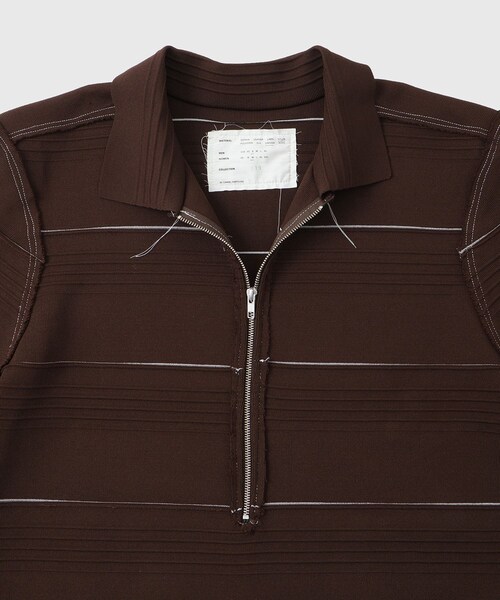 ADAM ET ROPE'（アダムエロペ）の「【CAMIEL FORTGENS/カミエル フォートヘンス】POLO VISCOSE（ポロシャツ・メンズ・ダークブラウン・S）」の4枚目の写真