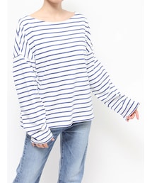 Ungrid | ボートネックボーダーロングスリーブTee(Tシャツ/カットソー)