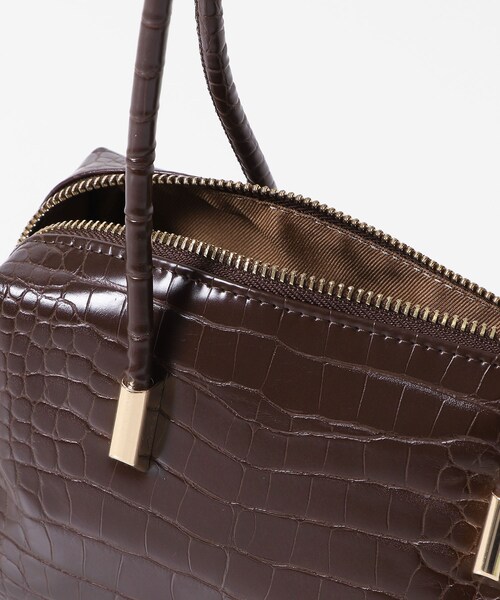 SENSE OF PLACE by URBAN RESEARCH（センスオブプレイスバイアーバンリサーチ）の「クロコライクスクエアバッグ（ハンドバッグ・レディース・BLACK/BROWN/ORANGE・one）」の22枚目の写真