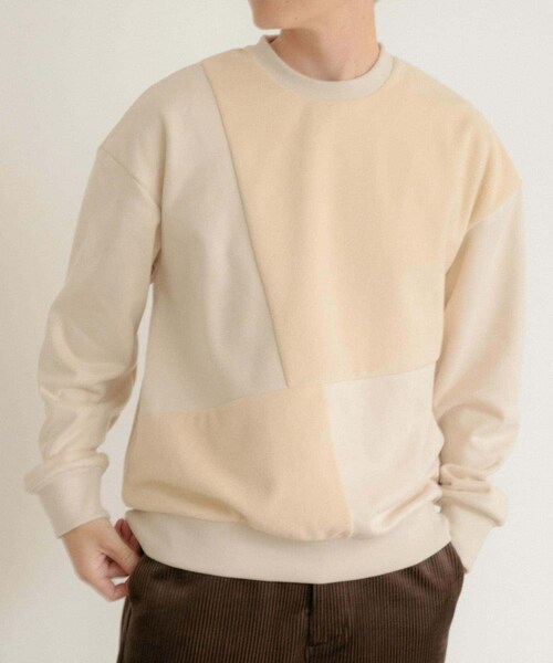 ITEMS URBANRESEARCH（アイテムズ アーバンリサーチ）の「『静電気防止』裏フリースフェイクスウェード クレイジープルオーバー（その他トップス・メンズ・GRN/BLU/IVO/BLK・M/L）」の8枚目の写真