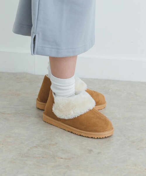 URBAN RESEARCH DOORS（アーバンリサーチドアーズ）の「ショートムートンブーツ(KIDS)（シューズ小物/雑貨・キッズ・BROWN/BEIGE・18/19/20/21/22）」の21枚目の写真