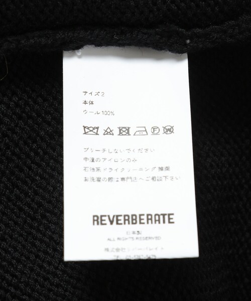 ADAM ET ROPE'(アダムエロペ)の「【REVERBERATE/リバーバレイト】FRINGE KNIT(ベスト・メンズ・ブラック/グレー・2)」の10枚目の写真