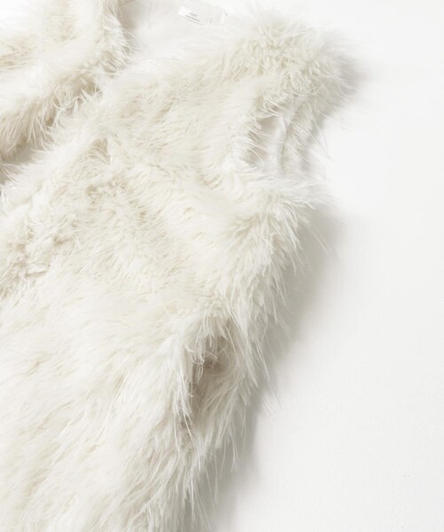 ITEMS URBANRESEARCH（アイテムズ アーバンリサーチ）の「フェイクファーベスト（テーラードジャケット・レディース・CHA/OFF・FREE）」の8枚目の写真