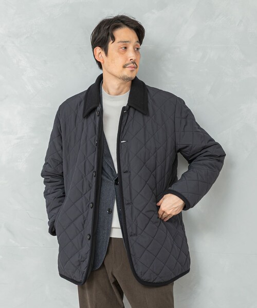 URBAN RESEARCH DOORS(アーバンリサーチドアーズ)の「LIFE STYLE TAILOR LIMONTA EAST キルティングコート(ダウンジャケット/コート・メンズ・BLACK/NAVY・M/L)」の22枚目の写真