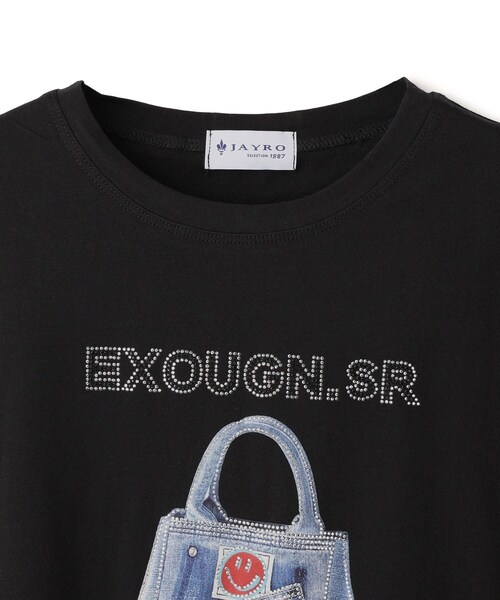 Jayro(ジャイロ)の「バッグプリントロゴTシャツ(Tシャツ/カットソー・レディース・ブラック系/ホワイト系・F)」の19枚目の写真