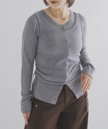 THE GOODLAND MARKET | cwtch LAYERED KNIT TOPS(ニット/セーター)