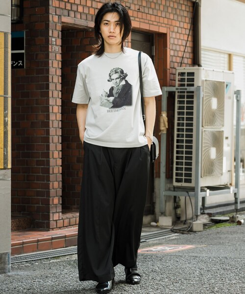 SENSE OF PLACE by URBAN RESEARCH(センスオブプレイスバイアーバンリサーチ)の「ヴィンテージライクTシャツ(ベートーヴェン)(Tシャツ/カットソー・メンズ・WHITE/BLACK/L.GRAY/YELLOW・M/L)」の17枚目の写真