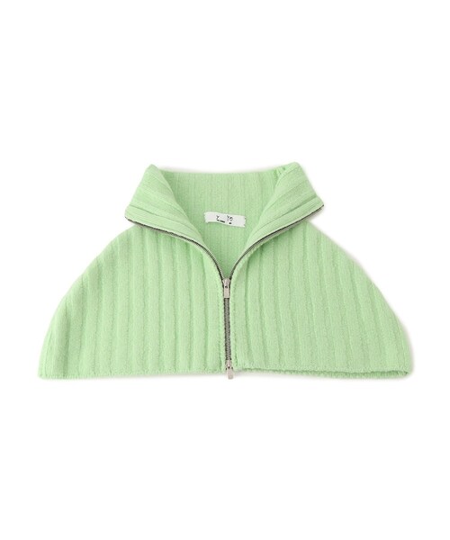 ADAM ET ROPE'（アダムエロペ）の「【J'aDoRe・一部店舗限定】【y YO（イーヨ）】zip neck warmer / ネックウォーマー（ネックウォーマー/スヌード・レディース・グレー/ライトグリーン・F）」の10枚目の写真