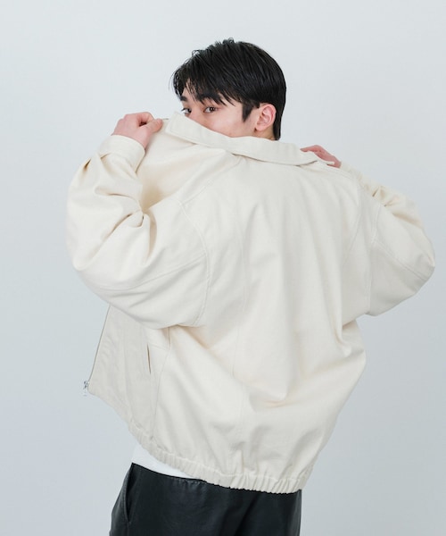 JUNRED(ジュンレッド)の「j.n.r.d / ルーズジップデニムブルゾン(デニムジャケット・メンズ・キナリ/ネイビー・L/M)」の7枚目の写真