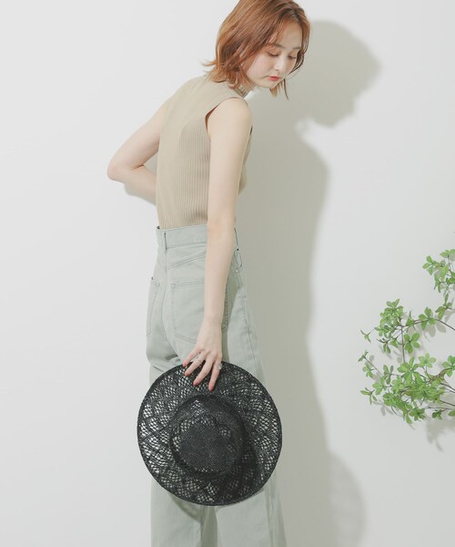 SENSE OF PLACE by URBAN RESEARCH(センスオブプレイスバイアーバンリサーチ)の「スカシアミハット(キャップ・レディース・BROWN/IVORY/BLACK・One)」の11枚目の写真