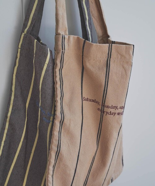 URBAN RESEARCH DOORS（アーバンリサーチドアーズ）の「『別注』beej×DOORS　ロゴエコバッグ（トートバッグ・レディース・BROWN/BEIGE・one）」の9枚目の写真