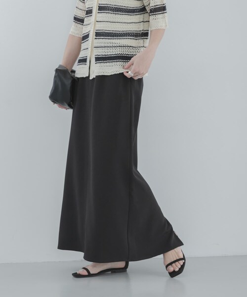 URBAN RESEARCH Sonny Label（アーバンリサーチサニーレーベル）の「Iラインダブルクロススカート（スカート・レディース・ブラウン/ブラック・36/38）」の13枚目の写真