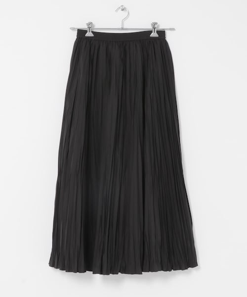 URBAN RESEARCH DOORS（アーバンリサーチドアーズ）の「タフタランダムプリーツスカート（スカート・レディース・ECRU/BLACK・Free）」の2枚目の写真