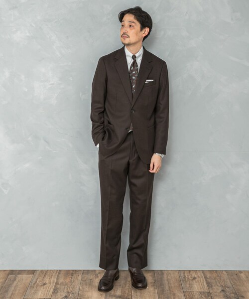 URBAN RESEARCH DOORS（アーバンリサーチドアーズ）の「LIFE STYLE TAILOR　フラノパンツ（スラックス・メンズ・GRAY-CH/BROWN・44/46/48/50）」の20枚目の写真